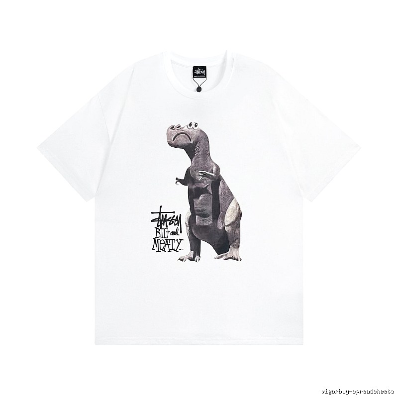 Stussy White Spider Graphic T-Shirt Color Pop Logo