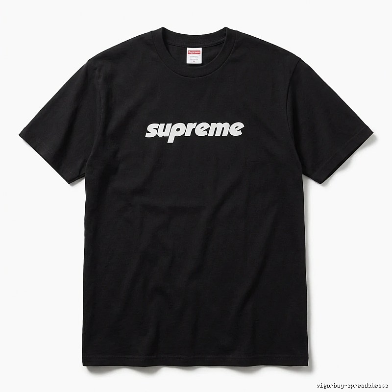 Supreme basic black T-shirt