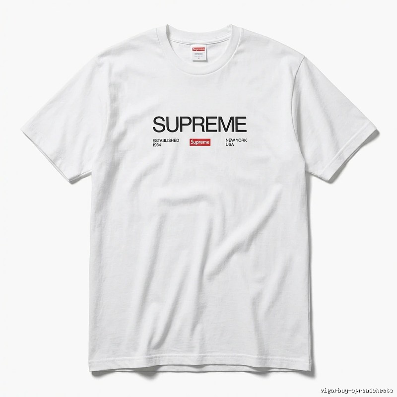 Supreme basic white T-shirt