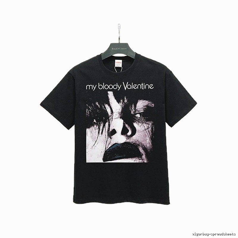 Supreme Collab Portrait Street Style Black T-Shirt