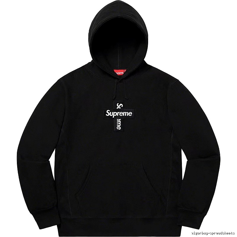 Supreme Lightweight Logo hoodie Gray Red Oversized for Trend Styling
