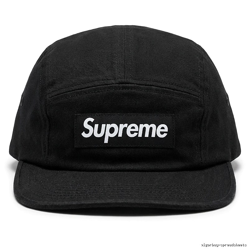 Supreme minimalist style black hat