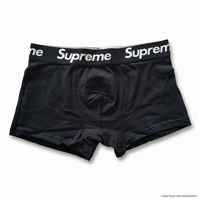 Supreme minimalist style black underwear