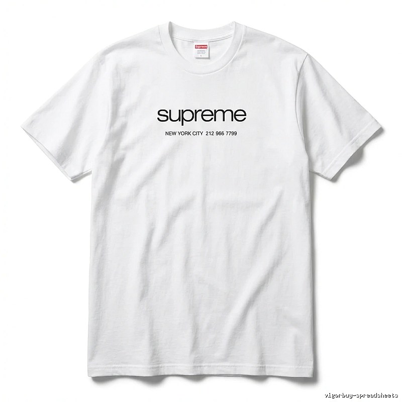 Supreme minimalist style white T-shirt