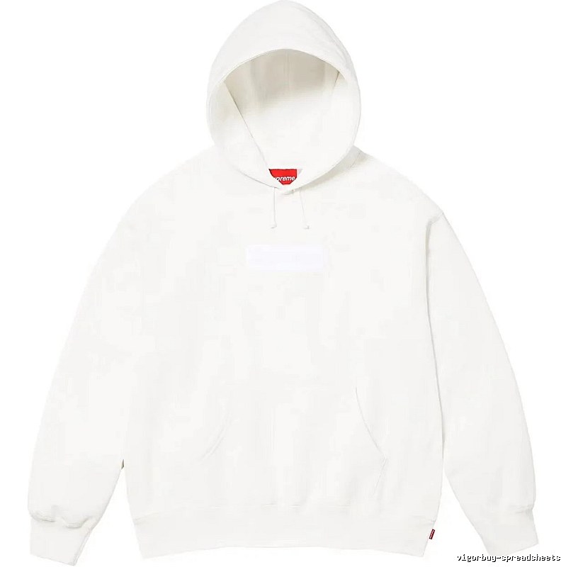 Supreme Monogram Logo hoodie Gray Red Oversized for Layered Styling