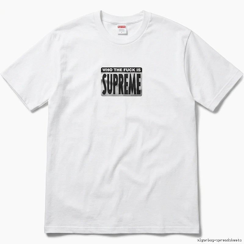 Supreme - printed trendy brand white T - shirt