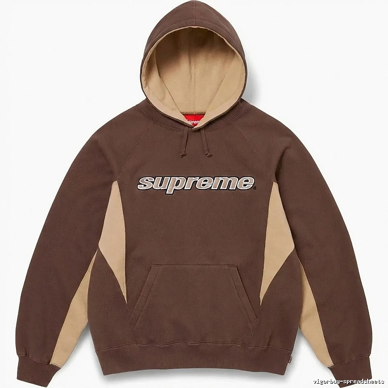 Supreme retro-style brown hoodie