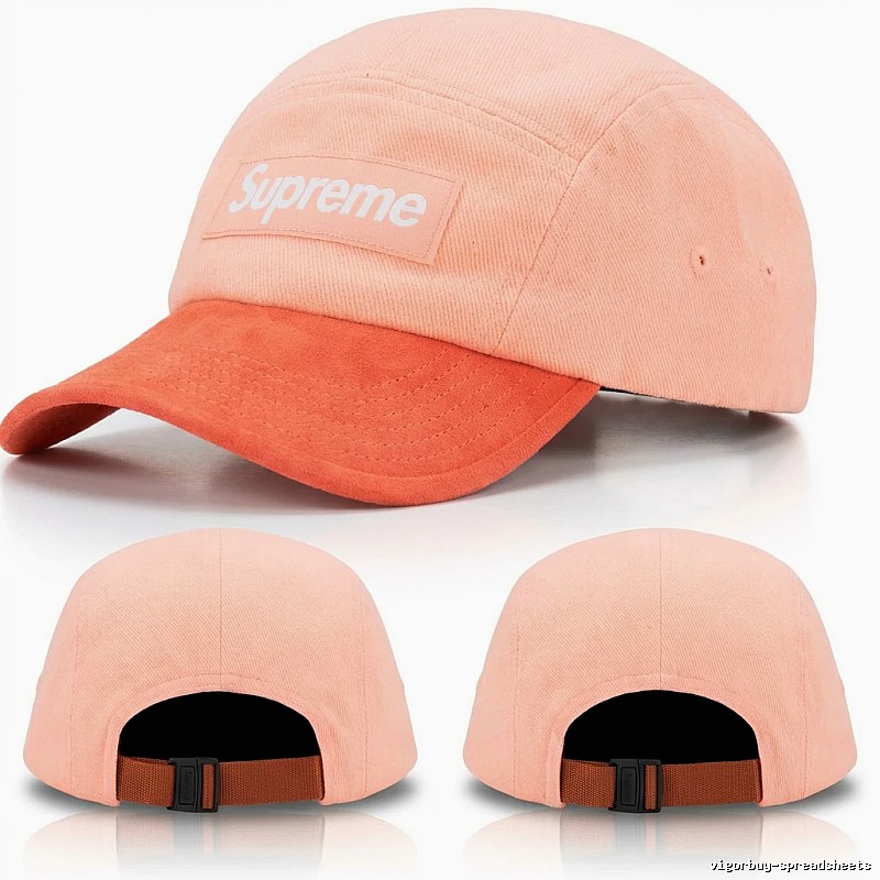 Supreme Stitching Trendy Brand Style Pink Hat