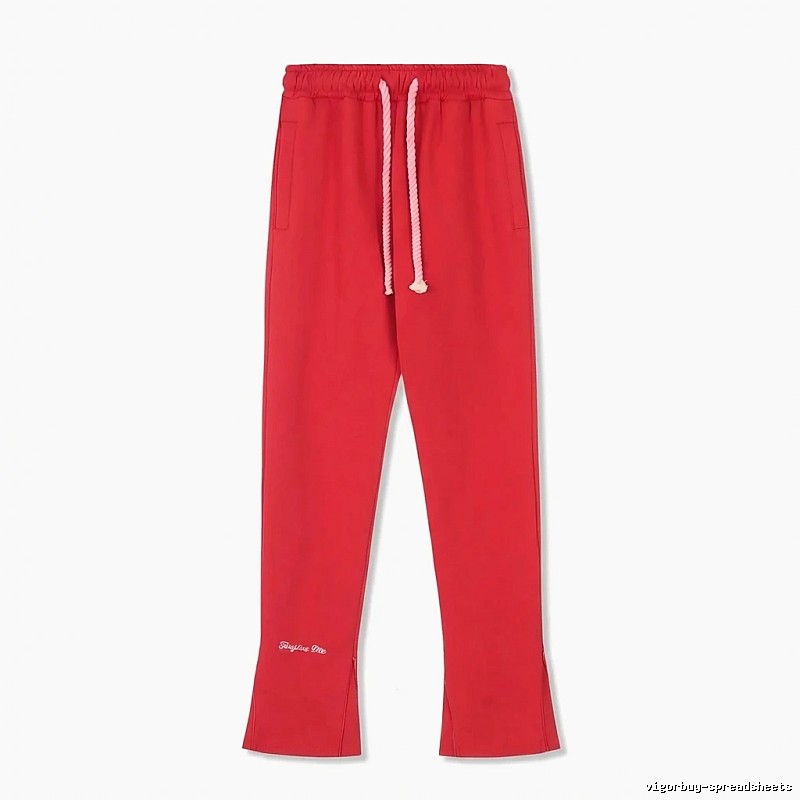 SynaWorld casual-style red long trousers