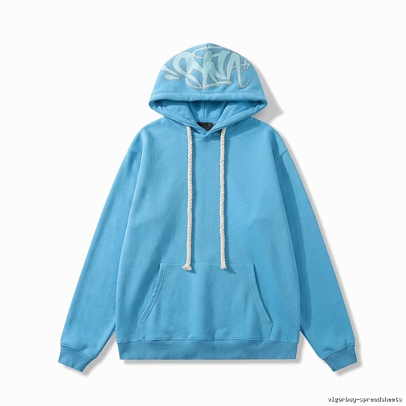SynaWorld Graffiti-style Blue Hoodie