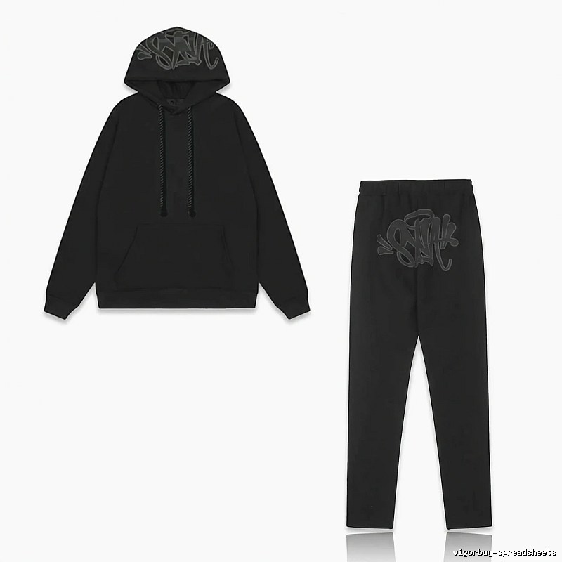 SynaWorld Trendy and Cool Style Black Suit