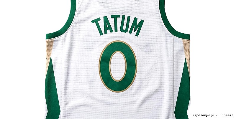 Tatum Series Green and White Basketball Vest