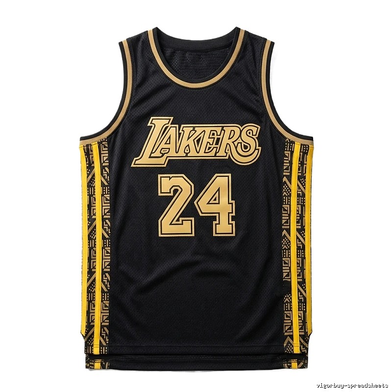 The No. 24 black jersey of the Los Angeles Lakers