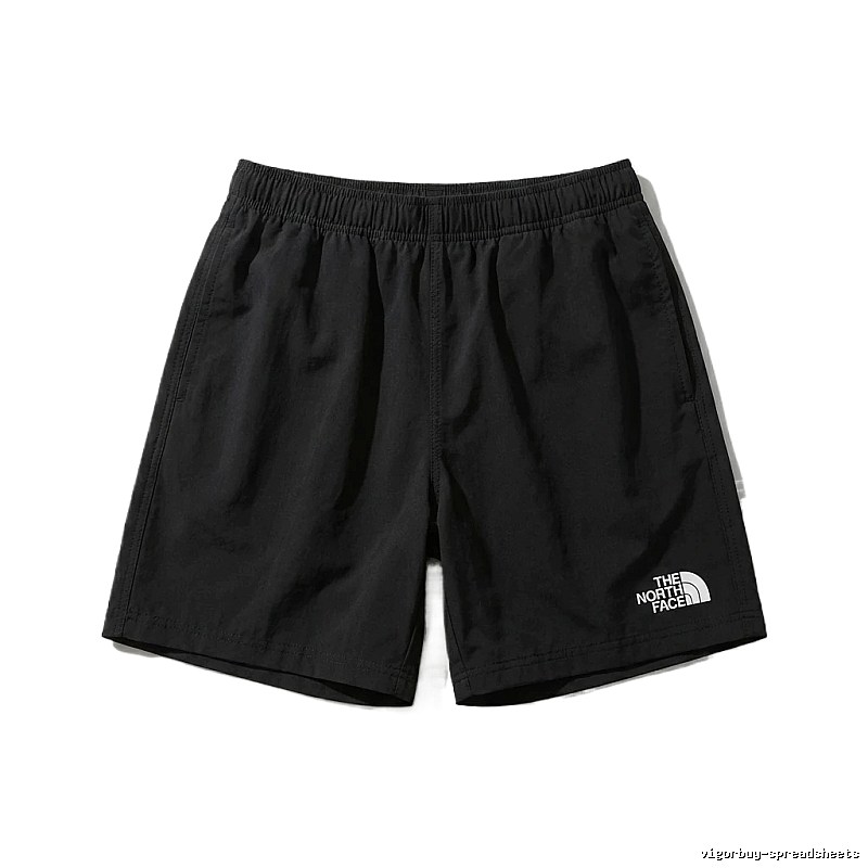 The North Face minimalist style black shorts