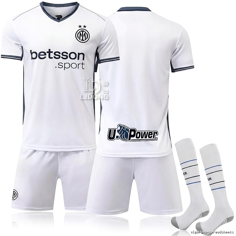The simple-style white jersey of Internazionale Milano.