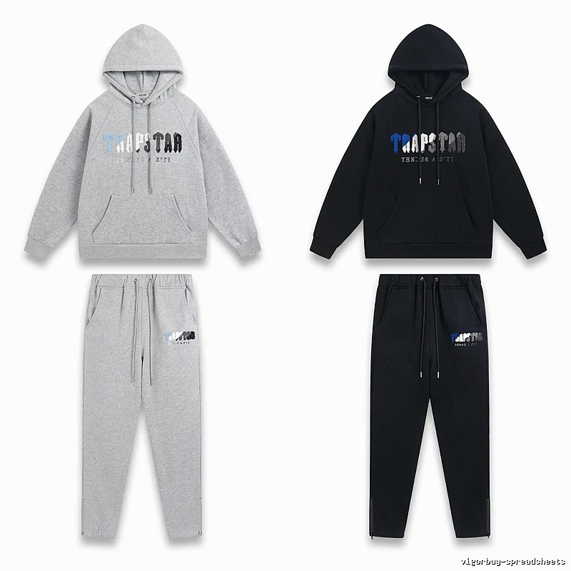Trapstar Casual Style Grey-Black Suit