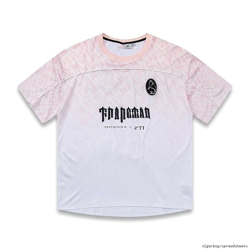 Trapstar Gradient Style Pink and White T-shirt