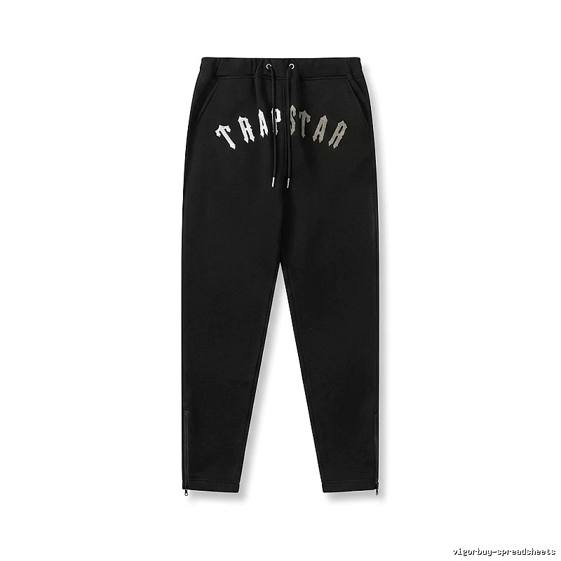 Trapstar Letter Trendy Cool Style Black Pants