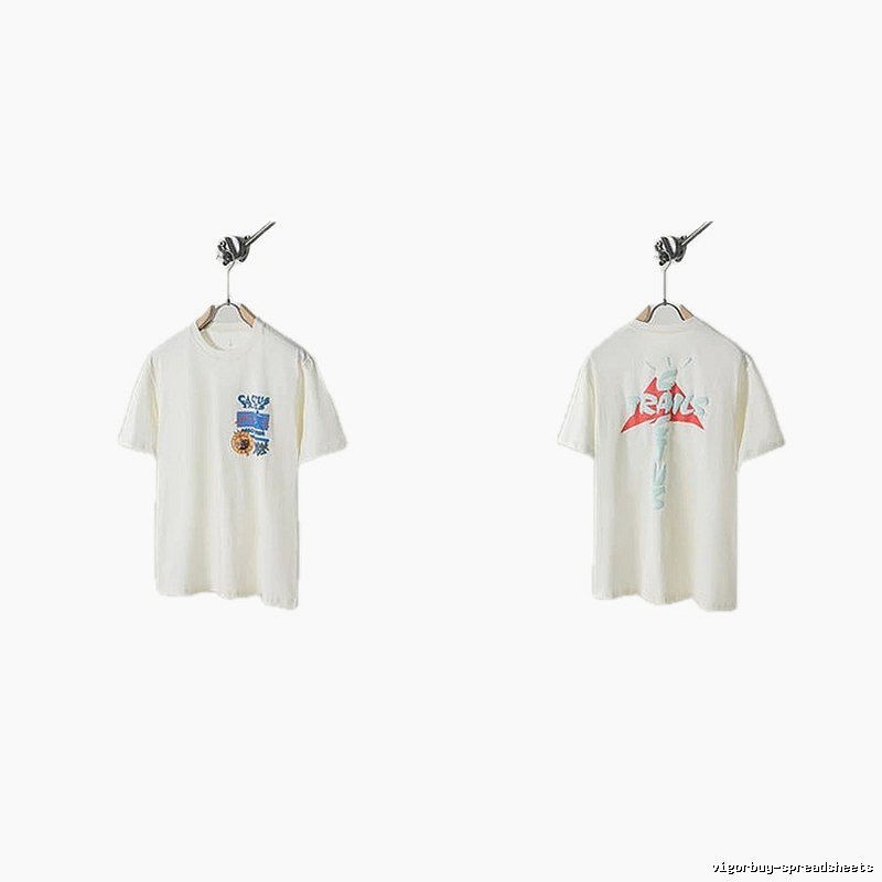 Travis Scott Graffiti Street Style Off-white T-shirt