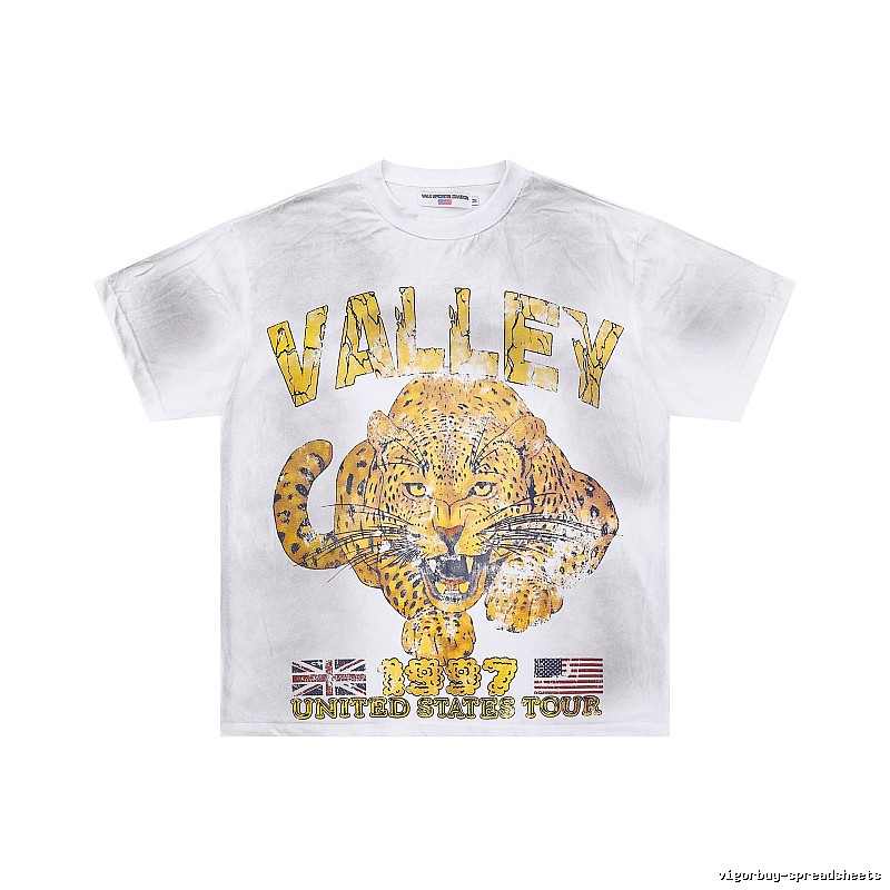 Valley American Vintage Cheetah Print White T-Shirt