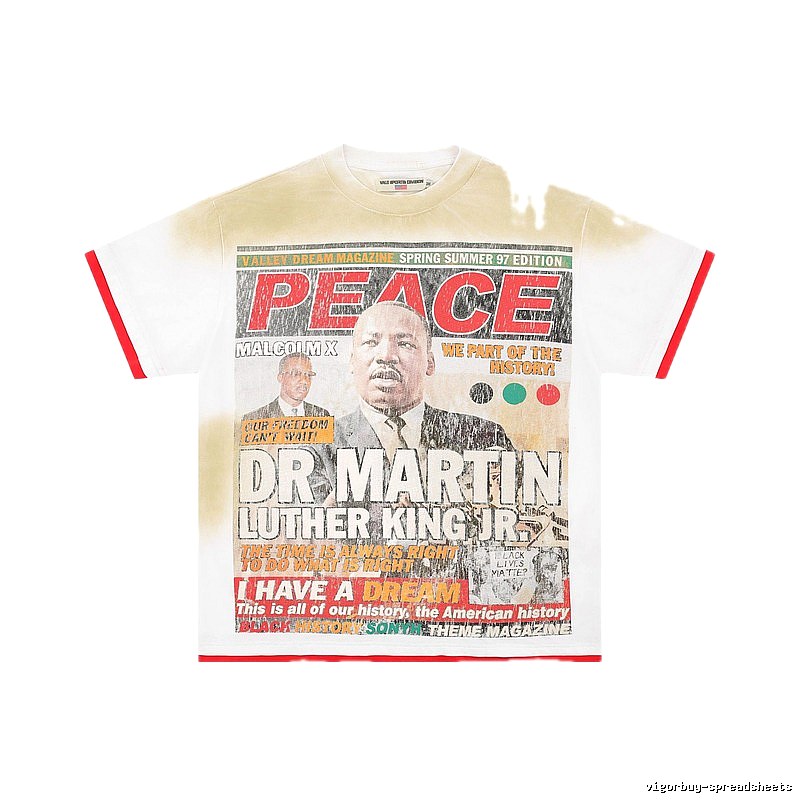 Valley Historical Print Vintage Off-white T-shirt