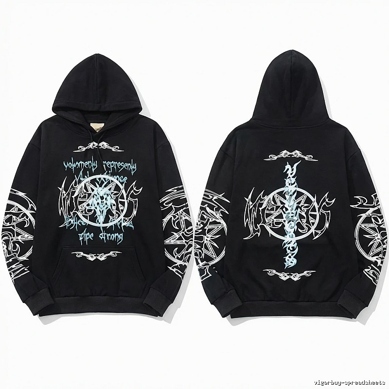 Vetements dark style black sweatshirt
