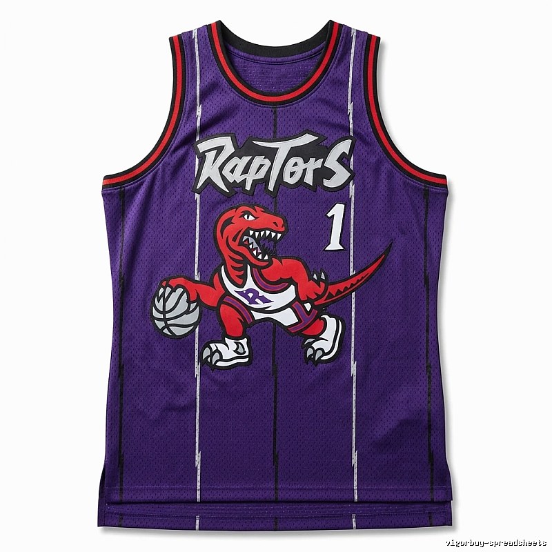 Vince Carter's retro-style jersey of the Raptors.